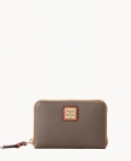 Dooney Pebble Grain Medium Zip Around Wallet Elephant ID-108PPoaT Dooney Pebble Grain Medium Zip Around Wallet Elephant ID-108PPoaT