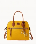 Dooney Pebble Grain Domed Satchel Mustard ID-1mZZBtnA Dooney Pebble Grain Domed Satchel Mustard ID-1mZZBtnA