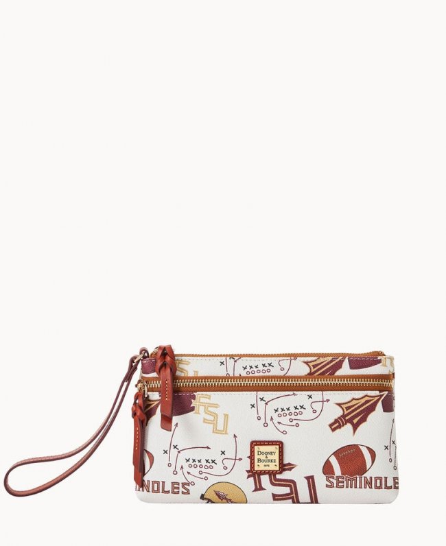 Dooney Collegiate Florida State Double Zip Wristlet Florida State University ID-1xZ47dZF