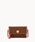 Dooney Pebble Grain Foldover Zip Crossbody Bark ID-2dBYOSBP Dooney Pebble Grain Foldover Zip Crossbody Bark ID-2dBYOSBP