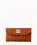 Dooney Ostrich Continental Clutch Caramel ID-3QwB4B5K Dooney Ostrich Continental Clutch Caramel ID-3QwB4B5K
