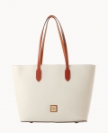 Dooney Pebble Grain Large Tote White ID-3sEnWCkd Dooney Pebble Grain Large Tote White ID-3sEnWCkd