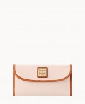 Dooney Wexford Leather Continental Clutch Blush ID-45Yt3DLO Dooney Wexford Leather Continental Clutch Blush ID-45Yt3DLO
