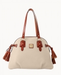 Dooney Pebble Grain Domed Satchel Bone ID-4BL2VNjs Dooney Pebble Grain Domed Satchel Bone ID-4BL2VNjs