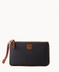 Dooney Pebble Grain Large Wristlet Black ID-4T1n3e78 Dooney Pebble Grain Large Wristlet Black ID-4T1n3e78