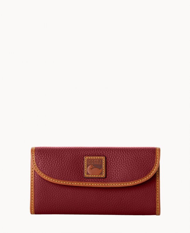 Dooney Pebble Grain Continental Clutch Wine ID-4zMeVnbW Dooney Pebble Grain Continental Clutch Wine ID-4zMeVnbW