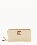 Dooney Pebble Grain Large Zip Around Wristlet Bone ID-5M6BQGj8 Dooney Pebble Grain Large Zip Around Wristlet Bone ID-5M6BQGj8