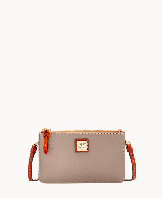 Dooney Pebble Grain Ella Crossbody Taupe ID-5rIhU29b