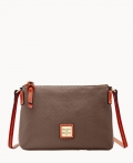 Dooney Pebble Grain Crossbody Pouchette Elephant ID-660Tawgc Dooney Pebble Grain Crossbody Pouchette Elephant ID-660Tawgc