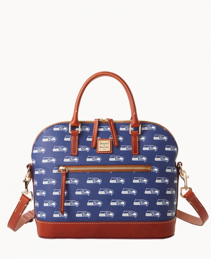 Dooney NFL Seahawks Domed Zip Satchel SEAHAWKS ID-6GvtyPyP