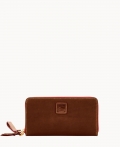 Dooney Florentine Large Zip Around Wristlet Chestnut ID-7hploe96 Dooney Florentine Large Zip Around Wristlet Chestnut ID-7hploe96