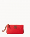 Dooney Pebble Grain Medium Wristlet Red ID-8q30fHP2 Dooney Pebble Grain Medium Wristlet Red ID-8q30fHP2