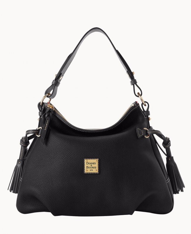 Dooney Pebble Grain Hobo Black Black ID-9jEiOxlg Dooney Pebble Grain Hobo Black Black ID-9jEiOxlg