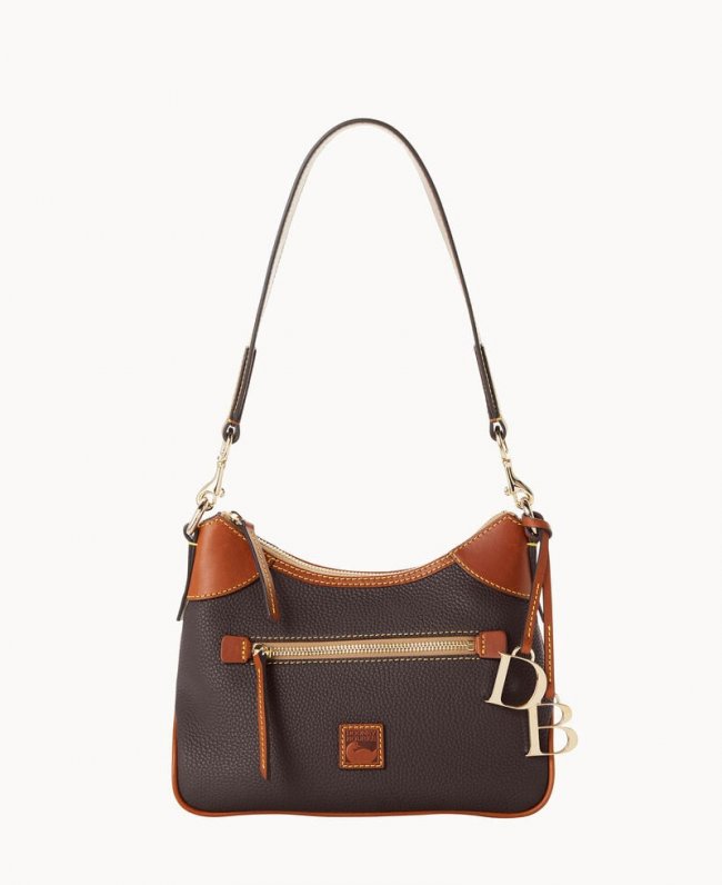 Dooney Pebble Grain Small Hobo Brown Tmoro ID-9uJGFQU7