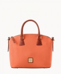 Dooney Pebble Grain Domed Satchel Coral ID-A3BF3jbm Dooney Pebble Grain Domed Satchel Coral ID-A3BF3jbm