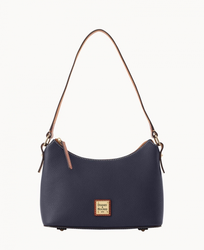 Dooney Pebble Grain Baguette Midnight Blue ID-ABb9zwqU