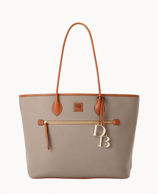 Dooney Pebble Grain Large Tote Taupe ID-AE1ZoZZu Dooney Pebble Grain Large Tote Taupe ID-AE1ZoZZu