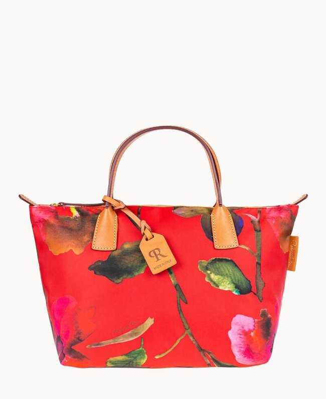 Dooney Roberta Pieri Flower Classic Small Robertina Tote Red ID-Br5iD2Ax Dooney Roberta Pieri Flower Classic Small Robertina Tote Red ID-Br5iD2Ax