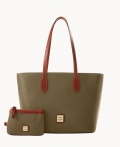 Dooney Pebble Grain Tote With Medium Wristlet Olive ID-dBS86dq4 Dooney Pebble Grain Tote With Medium Wristlet Olive ID-dBS86dq4