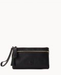 Dooney Florentine Double Zip Wristlet Black Black ID-DzcxbgAJ Dooney Florentine Double Zip Wristlet Black Black ID-DzcxbgAJ