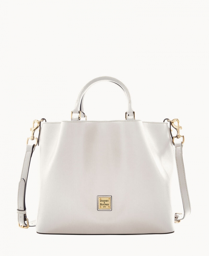 Dooney Saffiano Large Barlow Ecru ID-ERNFgrwn