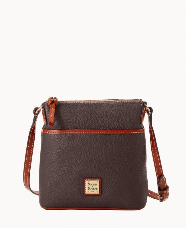 Dooney Pebble Grain Small Everyday Crossbody Brown Tmoro ID-fLnM6w8R