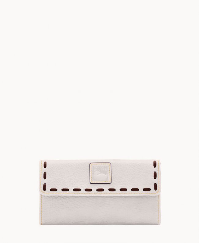 Dooney Florentine Continental Clutch Ecru ID-ggBb1B9C