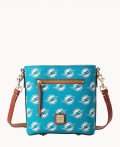 Dooney NFL Dolphins Small Zip Crossbody DOLPHINS ID-GnF3e2xr Dooney NFL Dolphins Small Zip Crossbody DOLPHINS ID-GnF3e2xr