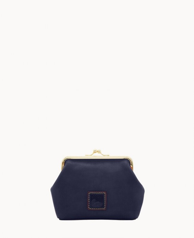 Dooney Florentine Large Framed Purse Navy ID-h0I21nGi