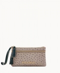 Dooney Ostrich Double Zip Wristlet Grey ID-HOXLky2p Dooney Ostrich Double Zip Wristlet Grey ID-HOXLky2p