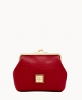 Dooney Pebble Grain Large Framed Purse Wine ID-hsLtazNa Dooney Pebble Grain Large Framed Purse Wine ID-hsLtazNa