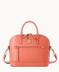 Dooney Saffiano Domed Zip Satchel Coral ID-iBQgZkW3 Dooney Saffiano Domed Zip Satchel Coral ID-iBQgZkW3