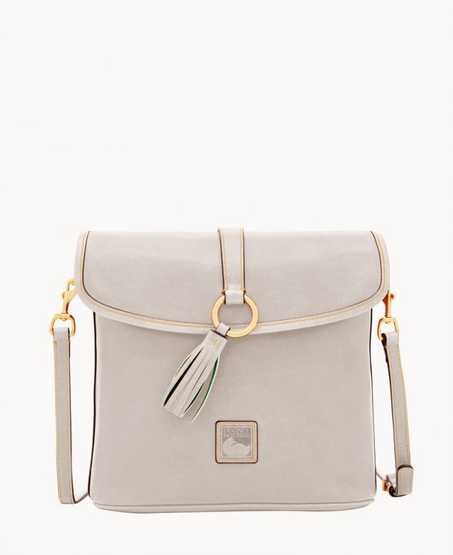 Dooney Florentine Large Dottie Crossbody Ecru ID-JHsJFB5D