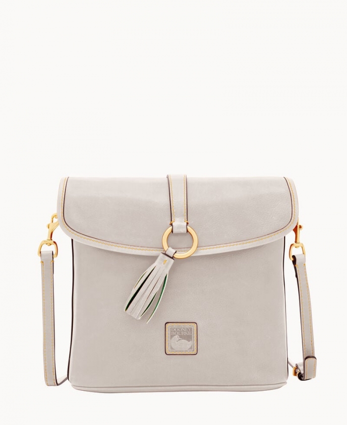 Dooney Florentine Large Dottie Crossbody Ecru ID-JHsJFB5D