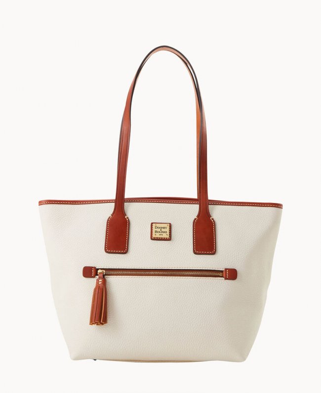 Dooney Pebble Grain Small Tote White ID-jzWMLH8v Dooney Pebble Grain Small Tote White ID-jzWMLH8v