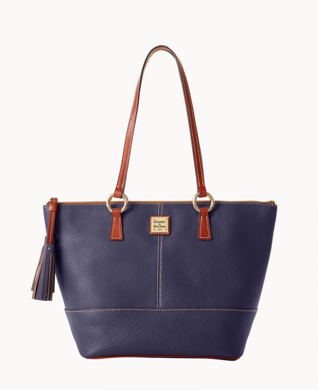 Dooney Pebble Grain Small Tobi Tote Midnight Blue ID-kFmSxhQE Dooney Pebble Grain Small Tobi Tote Midnight Blue ID-kFmSxhQE