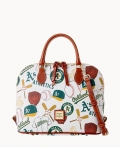 Dooney MLB Athletics Zip Zip Satchel ATHLETICS ID-kGK4A7o4 Dooney MLB Athletics Zip Zip Satchel ATHLETICS ID-kGK4A7o4