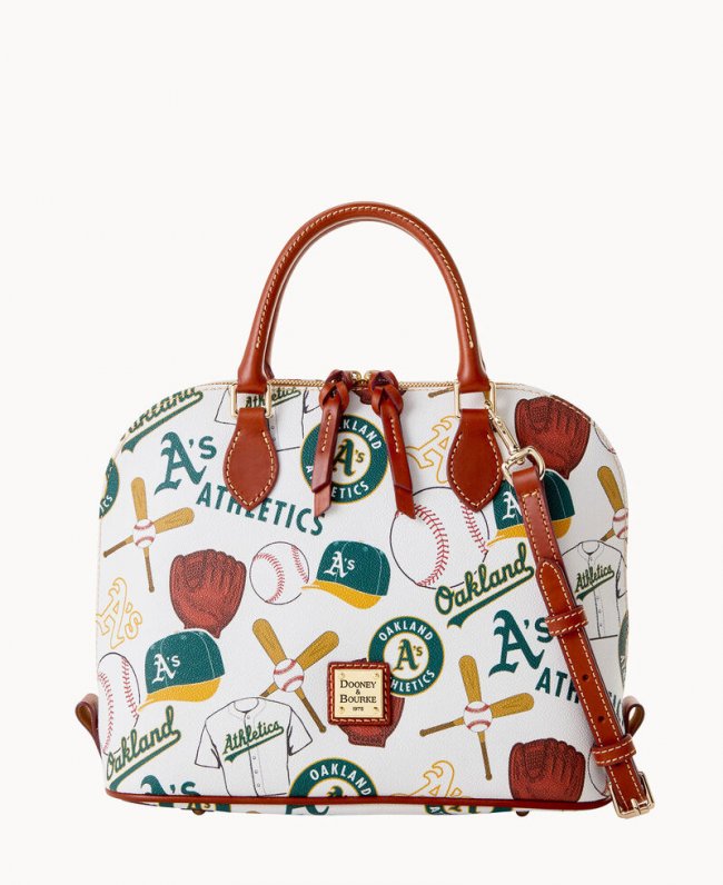 Dooney MLB Athletics Zip Zip Satchel ATHLETICS ID-kGK4A7o4