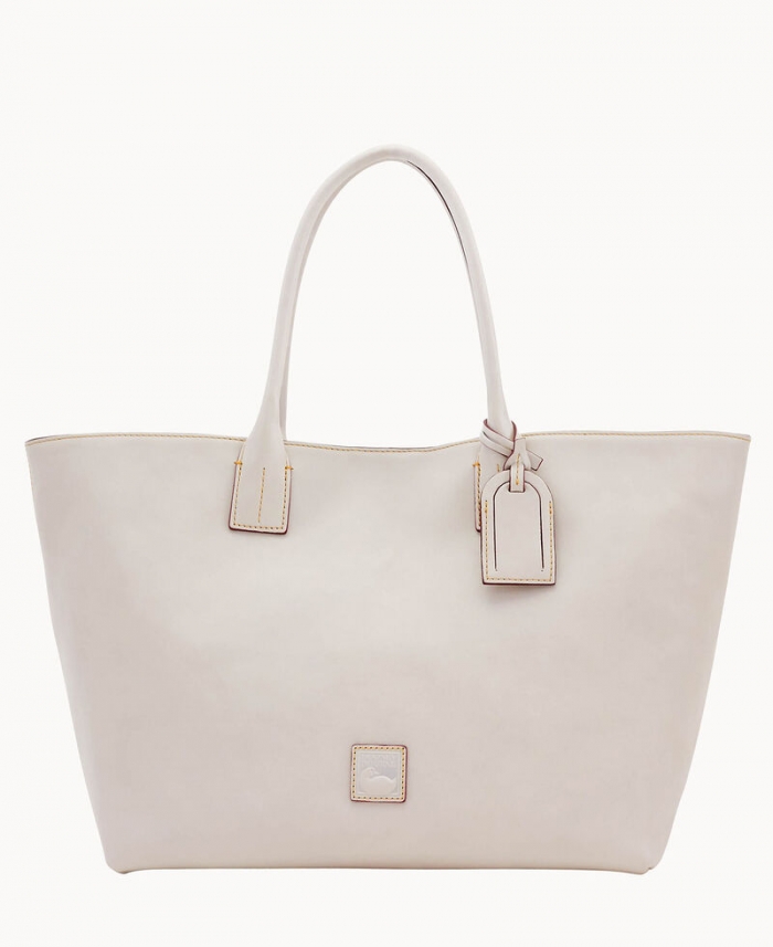 Dooney Florentine Medium Russel Bag Ecru ID-KNi37Mi6