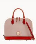 Dooney Pebble Grain Zip Zip Satchel Oyster ID-KnXhTAML Dooney Pebble Grain Zip Zip Satchel Oyster ID-KnXhTAML