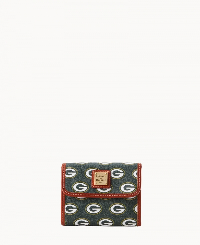 Dooney NFL Packers Flap Credit Card Wallet PACKERS ID-KwxyraX9