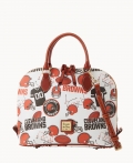 Dooney NFL Browns Zip Zip Satchel BROWNS ID-n8lm2rbE Dooney NFL Browns Zip Zip Satchel BROWNS ID-n8lm2rbE