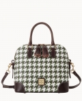Dooney Houndstooth Domed Satchel Green ID-NDwBNixe Dooney Houndstooth Domed Satchel Green ID-NDwBNixe