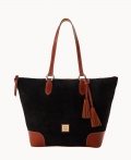 Dooney Suede Career Tote Black ID-NJCjcyKM Dooney Suede Career Tote Black ID-NJCjcyKM
