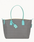 Dooney Roberta Pieri Tatami Fun Large Robertina Tote Aqua ID-NP922d9c Dooney Roberta Pieri Tatami Fun Large Robertina Tote Aqua ID-NP922d9c