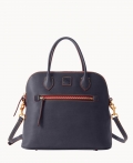 Dooney Florentine Large Domed Satchel Navy ID-nRCBTYMw Dooney Florentine Large Domed Satchel Navy ID-nRCBTYMw