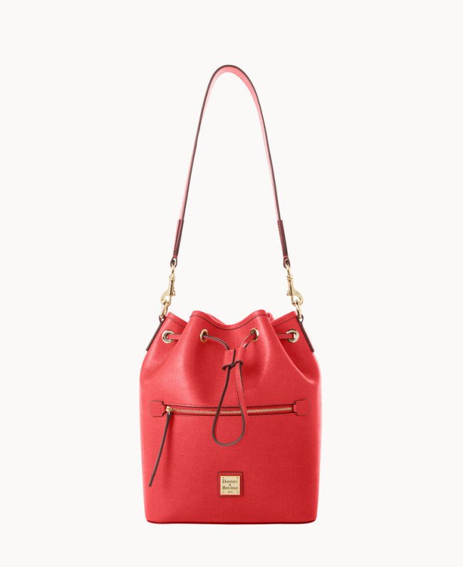 Dooney Saffiano Drawstring Tomato ID-oMz86b98