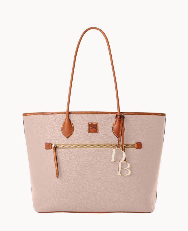 Dooney Pebble Grain Large Tote Oyster ID-Ot394zSU