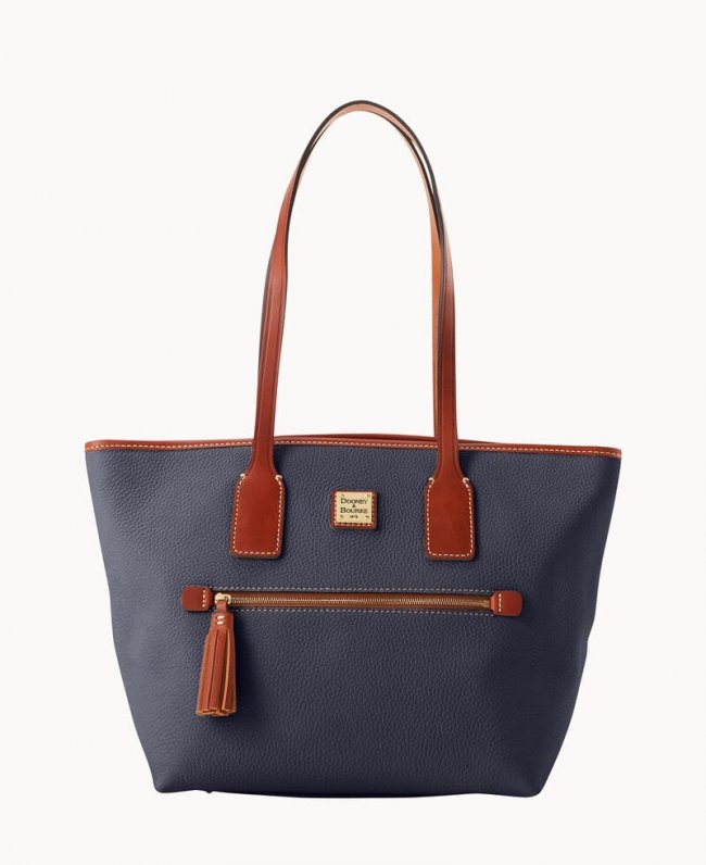 Dooney Pebble Grain Small Tote Midnight Blue ID-Oy4Rsw9C Dooney Pebble Grain Small Tote Midnight Blue ID-Oy4Rsw9C