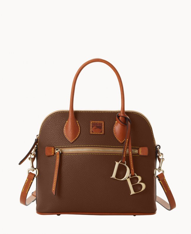 Dooney Pebble Grain Domed Satchel Bark ID-Q83cOqPc Dooney Pebble Grain Domed Satchel Bark ID-Q83cOqPc